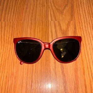 RARE Vintage Ray Ban Bausch & Lomb Cats Red Frame BL Lenses Sunglasses